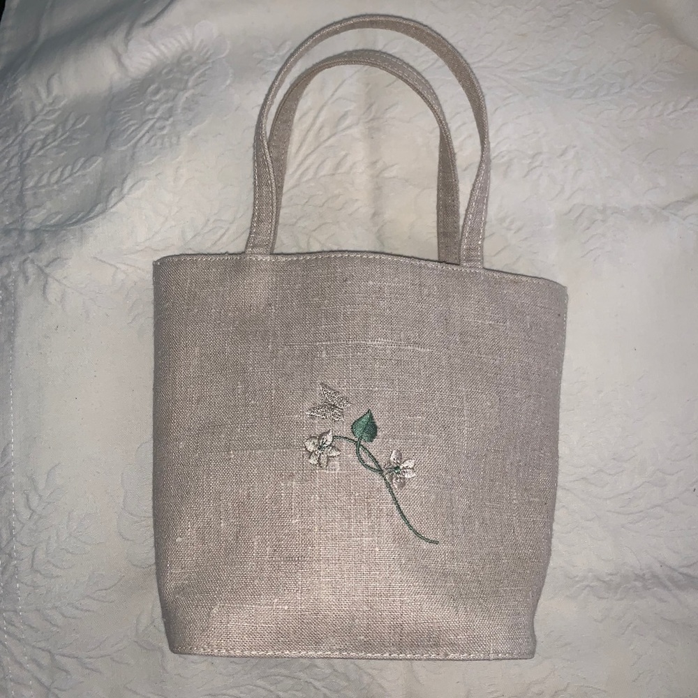 Talbots Linen Mini Bag